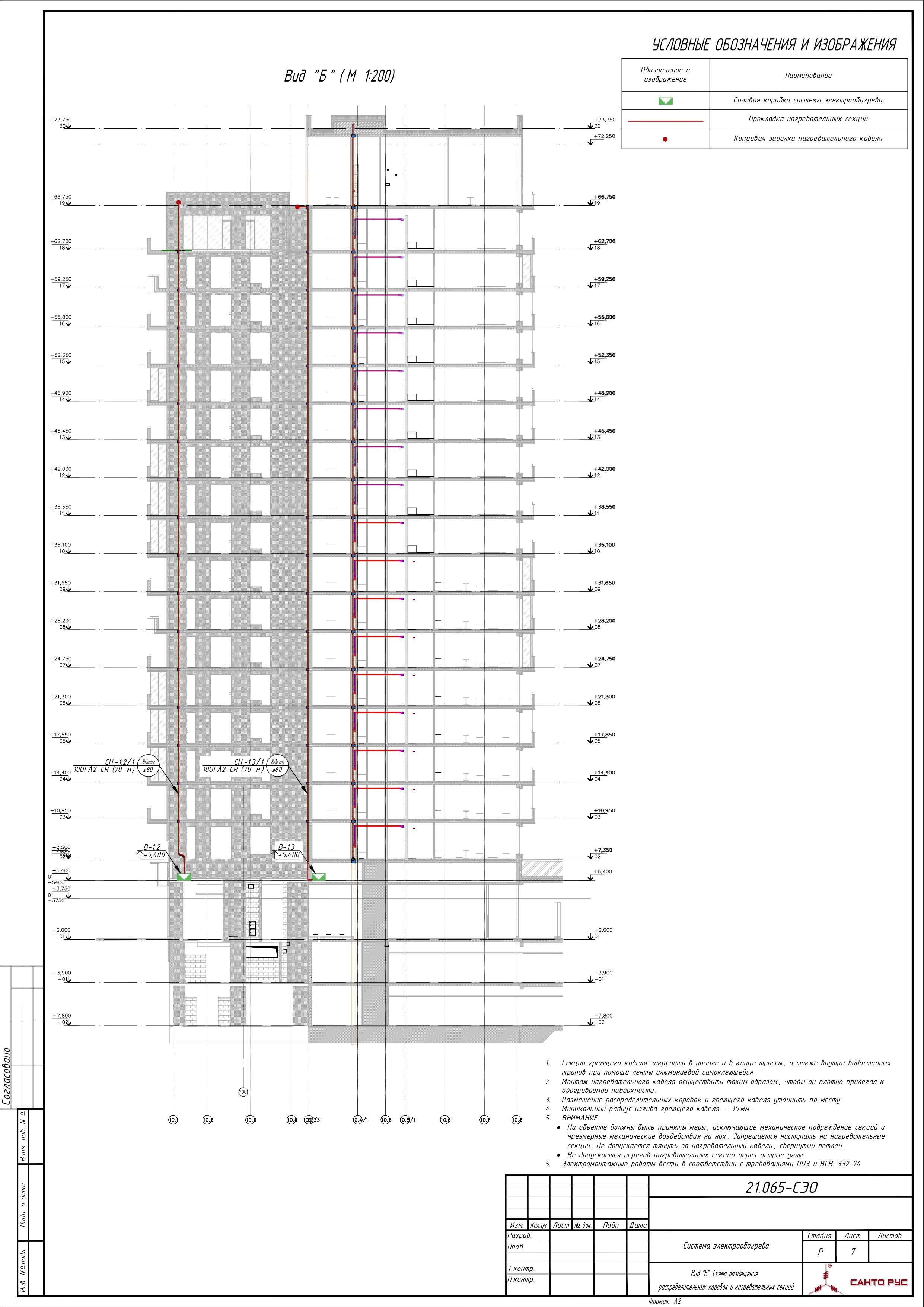 Система электрообогрева кровли